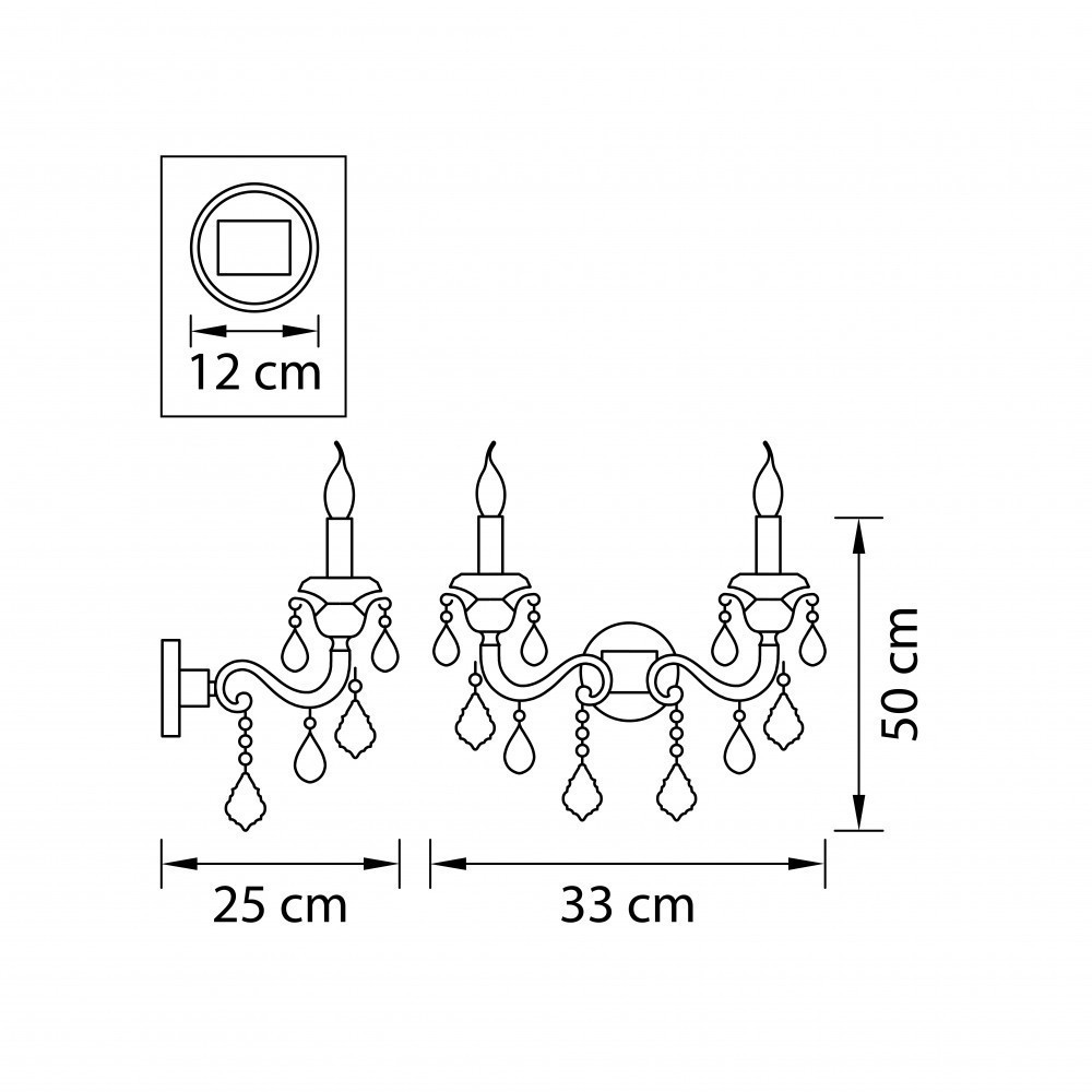 Lightstar (MB 300008-2) Бра LUSSO 2х60W E14 ХРОМ (в комплекте) Lightstar (MB 300008-2) Бра LUSSO 2х60W E14 ХРОМ (в комплекте)
